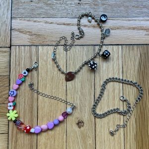 Urban Outfitters Cory Beaded Charm Bracelet Set